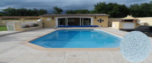 cristalline piscine blue mist avec revêtement AQUABRIGHT - Pool Revet